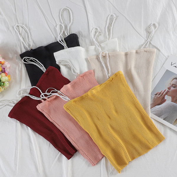 Gyönggyel és kövekkel díszített női felső több színben