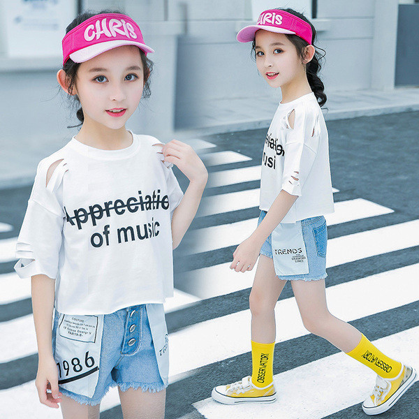 Naprakész kétrészes gyerekkészlet - lányoknak