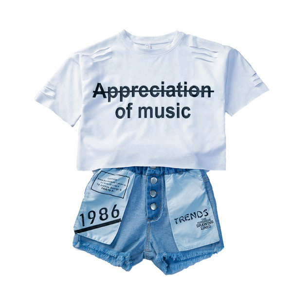 Naprakész kétrészes gyerekkészlet - lányoknak