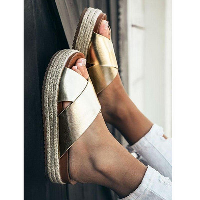 Modern női papucs magas talppal több színben