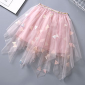 Modern gyerekszoknya három színben, flitterekkel és tüllel