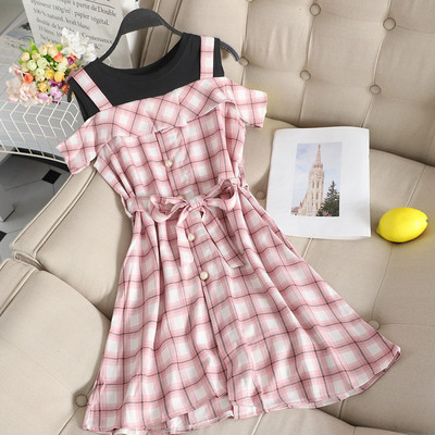 Καθημερινό γυναικείο φόρεμα  με ζώνη σε διάφορα χρώματα