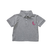 Gyerek póló fiúknak négy színben gombokkal és hímzéssel