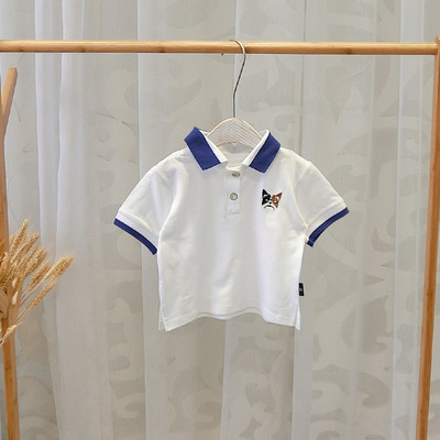 Детска тениска за момчета в три цвята с различни апликации