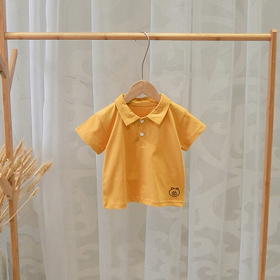 Tricou pentru copii modern pentru baieti in doua culori cu broderie