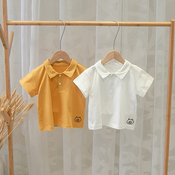 Tricou pentru copii modern pentru baieti in doua culori cu broderie