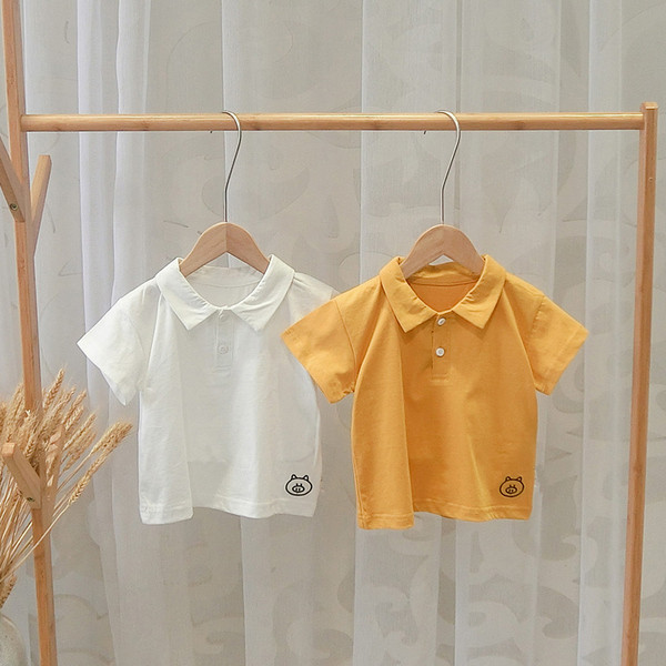 Tricou pentru copii modern pentru baieti in doua culori cu broderie