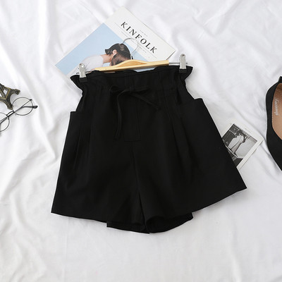 Γυναικεία σορτς με τσέπη και κορδόνια