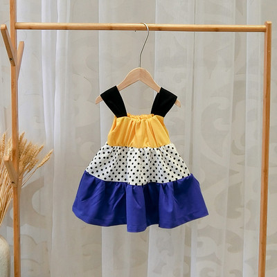 Нов модел детска рокля разкроен модел с презрамки