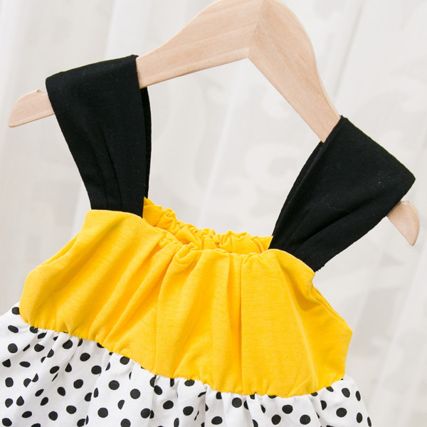 Нов модел детска рокля разкроен модел с презрамки