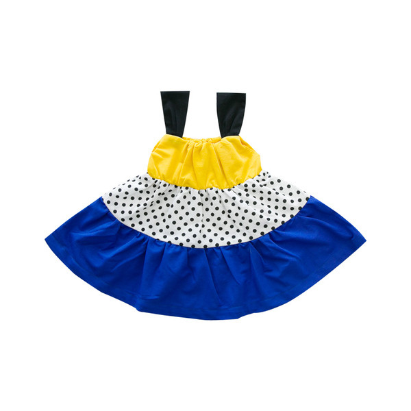 Нов модел детска рокля разкроен модел с презрамки