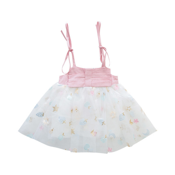 Modern gyerekruha vékony pántokkal és tülllel