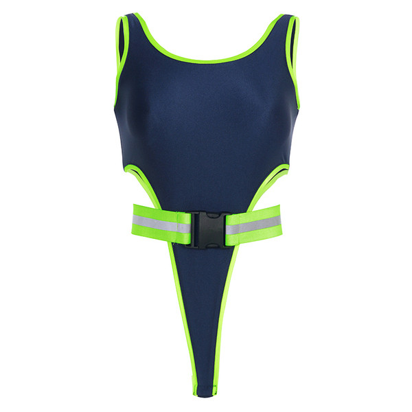 Új modell női szabású body fekete övvel