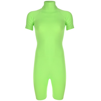 Σύγχρονη γυναικεία σαλοπέτα  με υψηλό κολάρο σε χρώματα νέον