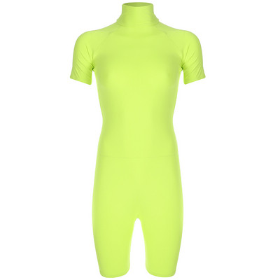 Σύγχρονη γυναικεία σαλοπέτα  με υψηλό κολάρο σε χρώματα νέον