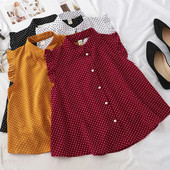 Alkalmi női ing gombokkal, négy színben