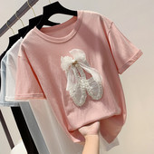 Γυναικεία μπλούζα με τρισδιάστατο στοιχείο κορδέλας σε διάφορα χρώματα