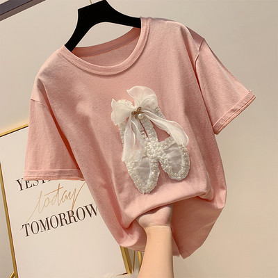 Γυναικεία μπλούζα με τρισδιάστατο στοιχείο κορδέλας σε διάφορα χρώματα