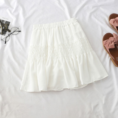 Σύγχρονη γυναικεία φούστα με υψηλή μέση σε τρία χρώματα