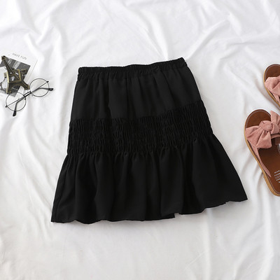 Σύγχρονη γυναικεία φούστα με υψηλή μέση σε τρία χρώματα