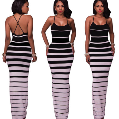 Μοντέρνο γυναικείο φόρεμα με λεπτό ιμάντες