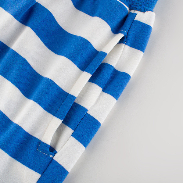 Pantaloni copii in dungi cu buzunare pentru baieti