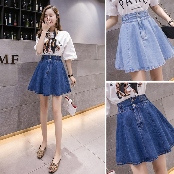 Fusta de dama moderna cu talie inalta