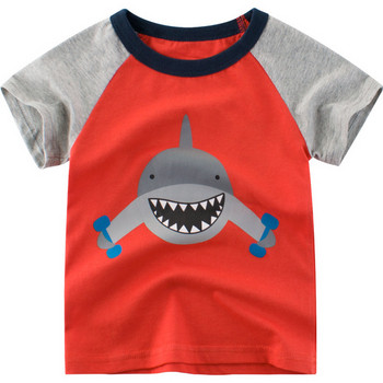 Детска ежедневна тениска с апликация-за момчета