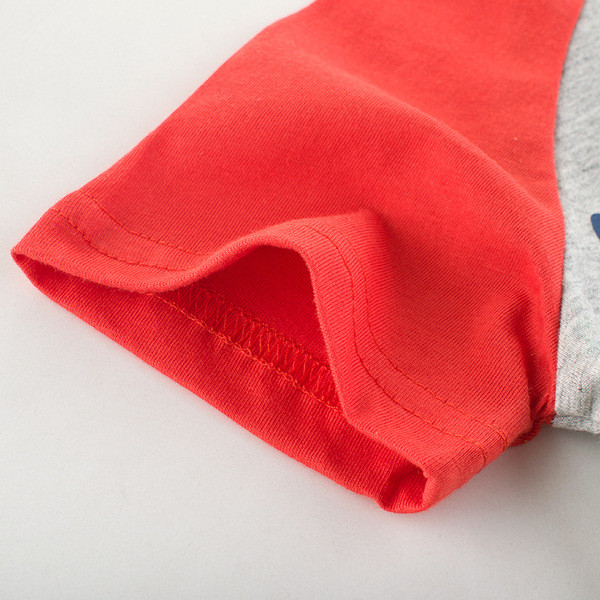 Tricou pentru copii pentru baieti in gri cu aplicatie