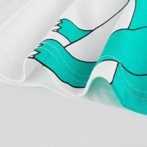 Napi gyerek póló fiúknak fehér színben, rátéttel