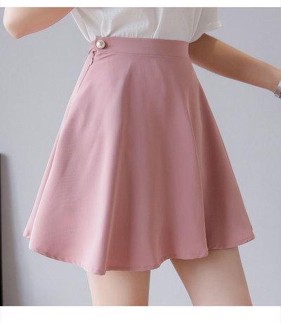 Дамска пола с висока талия в няколко цвята