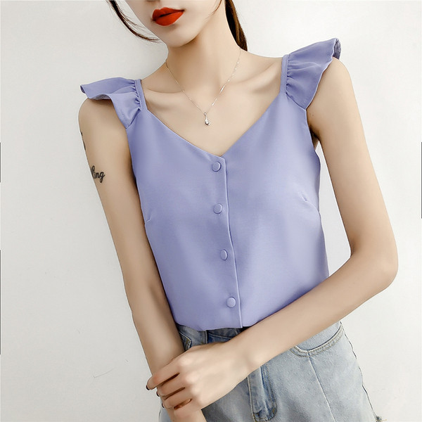 Stílusos női felső V-nyakkal, több színben