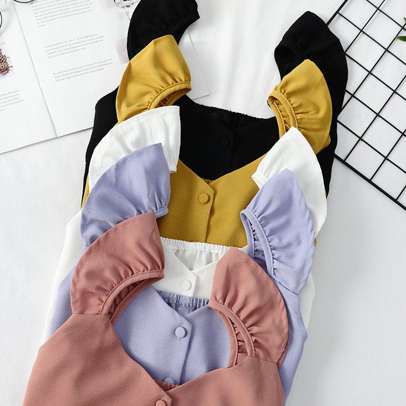 Stílusos női felső V-nyakkal, több színben