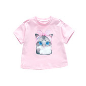 Aktuális gyerek póló lányoknak három színben rátéttel