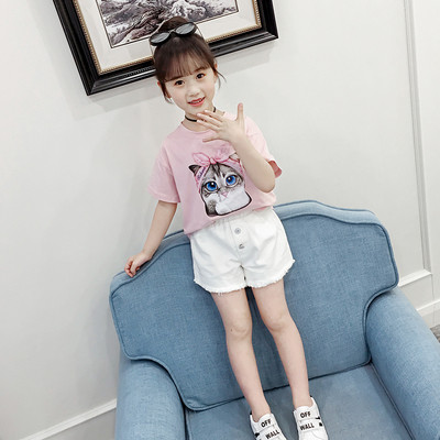 Aktuális gyerek póló lányoknak három színben rátéttel