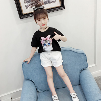 Aktuális gyerek póló lányoknak három színben rátéttel