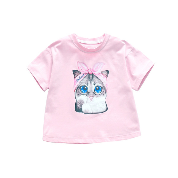 Aktuális gyerek póló lányoknak három színben rátéttel