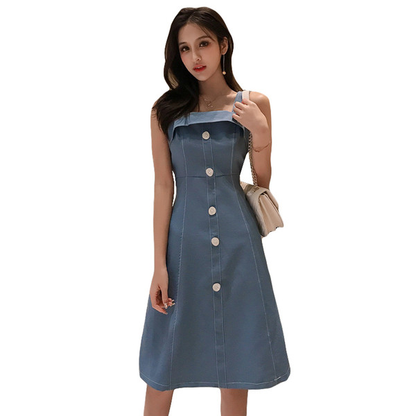 Καθημερινό γυναικείο φόρεμα σε δύο χρώματα 