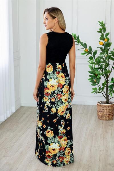 Alkalmi női ruha O-nyakú vastag pántokkal, két színben