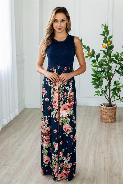 Alkalmi női ruha O-nyakú vastag pántokkal, két színben