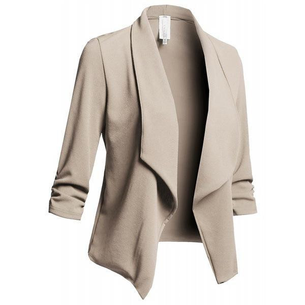 Geaca de dama eleganta cu maneci 3/4 in mai multe culori