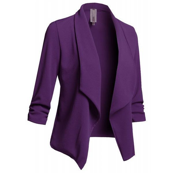 Geaca de dama eleganta cu maneci 3/4 in mai multe culori