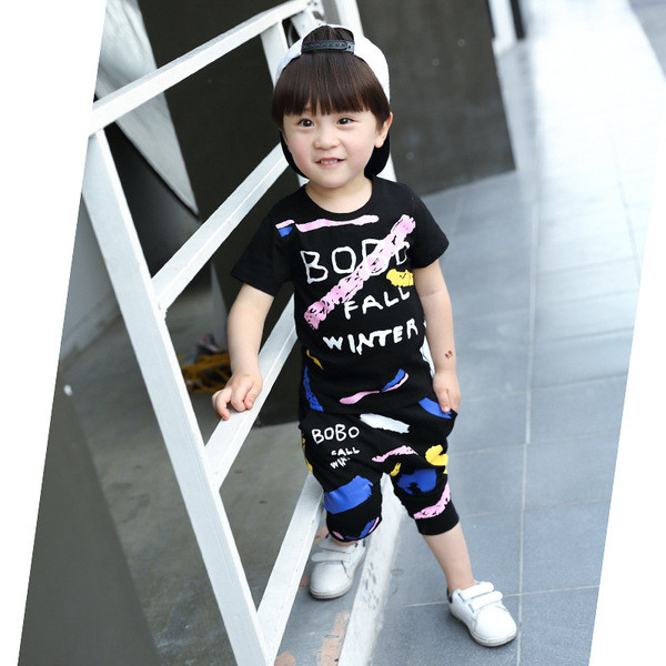 Gyerekkészlet fekete színben - fiúknak