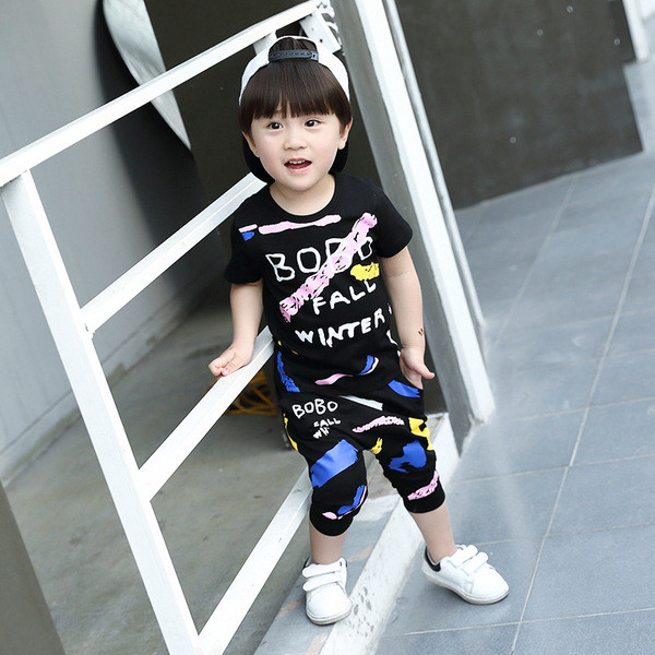 Gyerekkészlet fekete színben - fiúknak