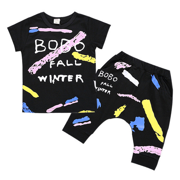 Gyerekkészlet fekete színben - fiúknak