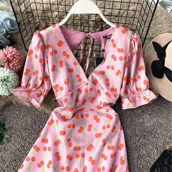 Modern női ruha csupasz háttal és rövid ujjal, két színben