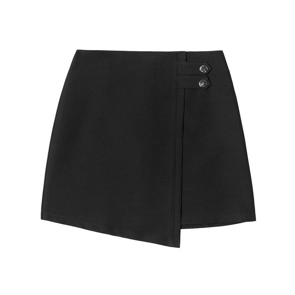 Σύγχρονο γυναικείο φόρεμα με ψηλή μέση σε λευκό και μαύρο χρώμα