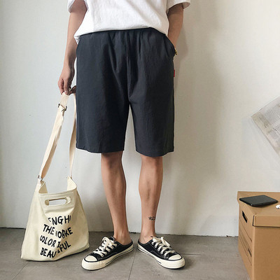 Изчистен модел къси мъжки панталони с джобове в няколко цвята