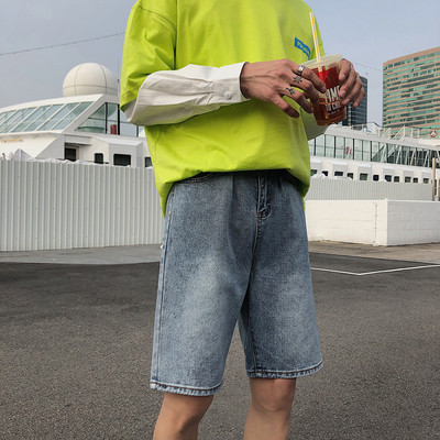 Divatos férfi farmer rövidnadrág világos és sötét színekben