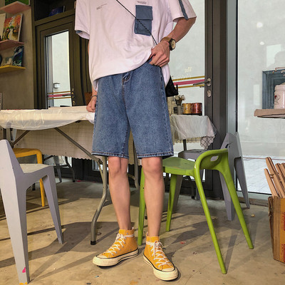 Divatos férfi farmer rövidnadrág világos és sötét színekben